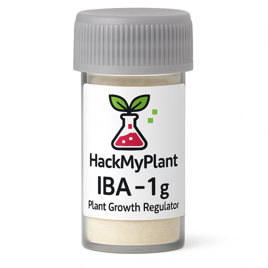 Lab-grade IBA, NAA and 6-BA powders in 1 g vials for DIY plant tissue culture. Ideal for home labs, cloning experiments and advanced propagation.