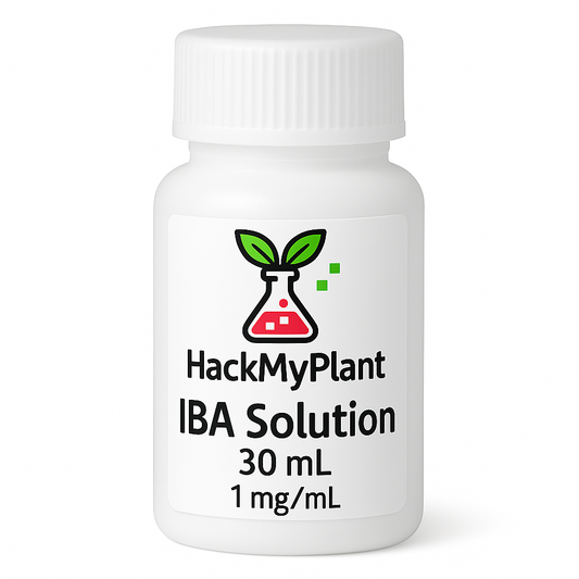 Ready-to-use 1 mg/mL PGR solutions in 30 mL and 100 mL bottles. Just add to MS medium for easy plant tissue culture at home or in small labs.