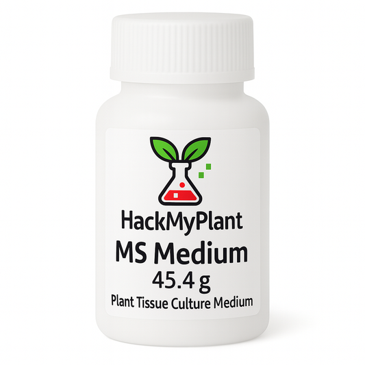 HackMyPlant MS Medium powder 45.4 g jar makes 10 L Murashige and Skoog tissue culture medium